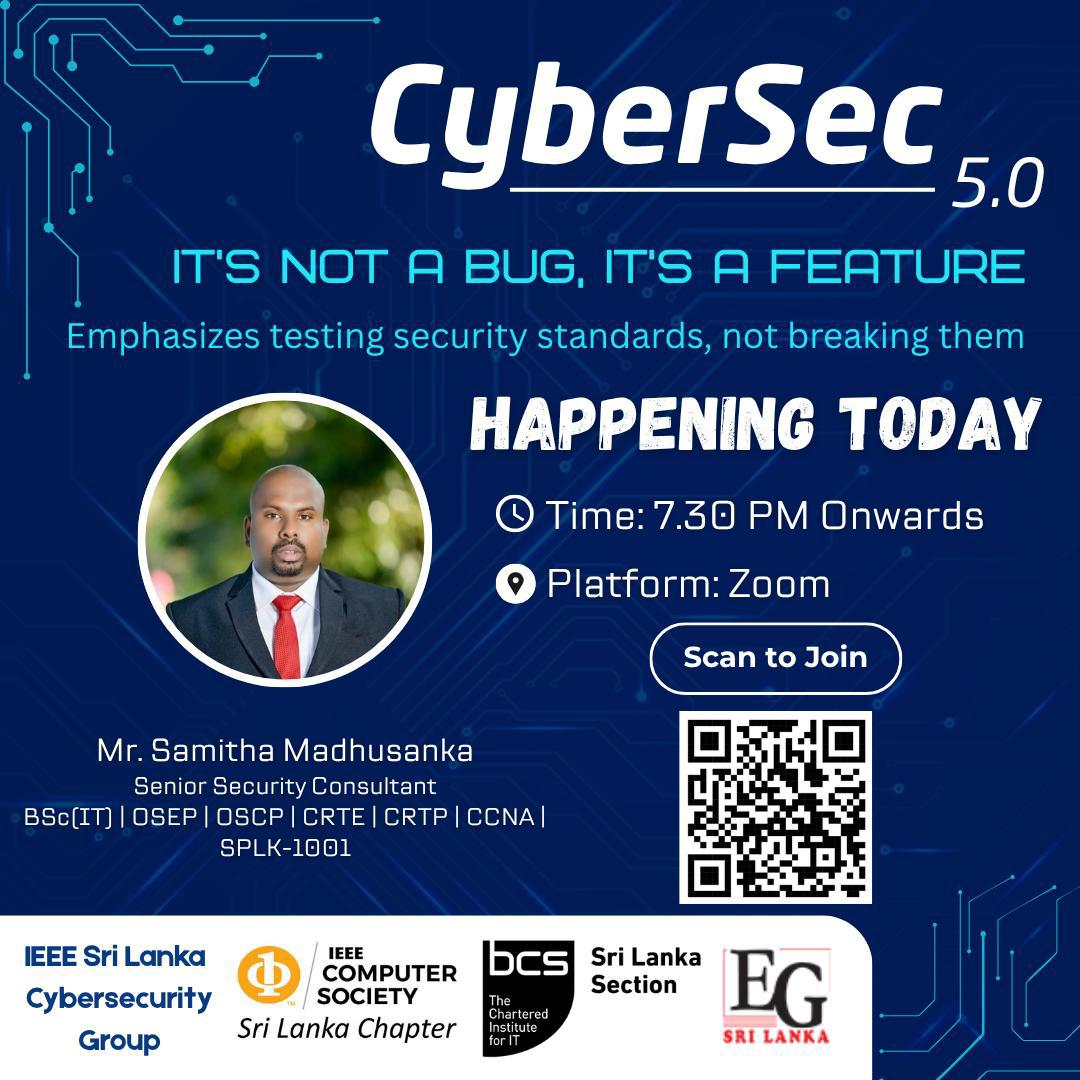 Read more about the article Turning Bugs into Strengths | CyberSec 5.0 by IEEE CS SL Chapter