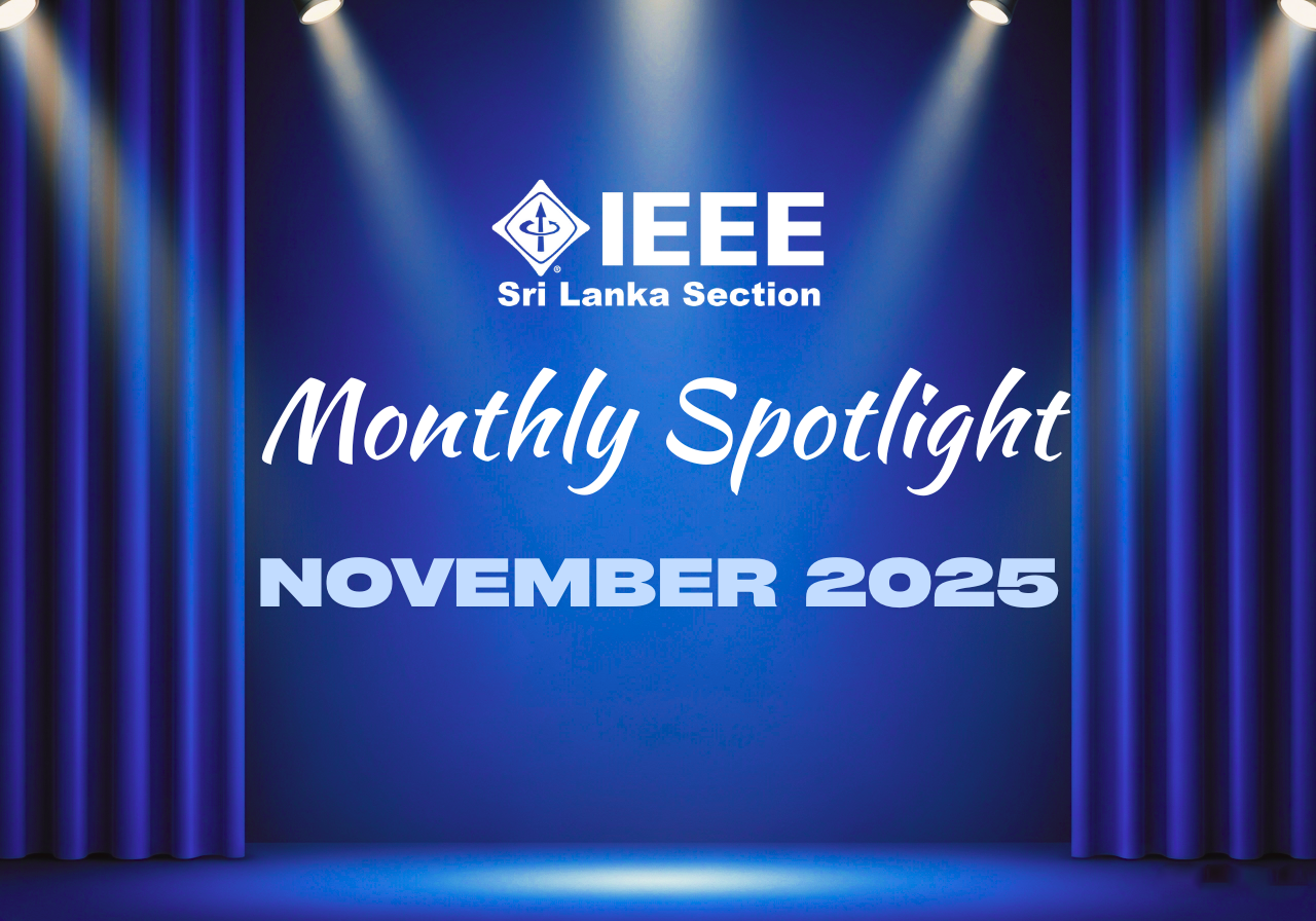 IEEE Sri Lanka Section July Spotlight Header