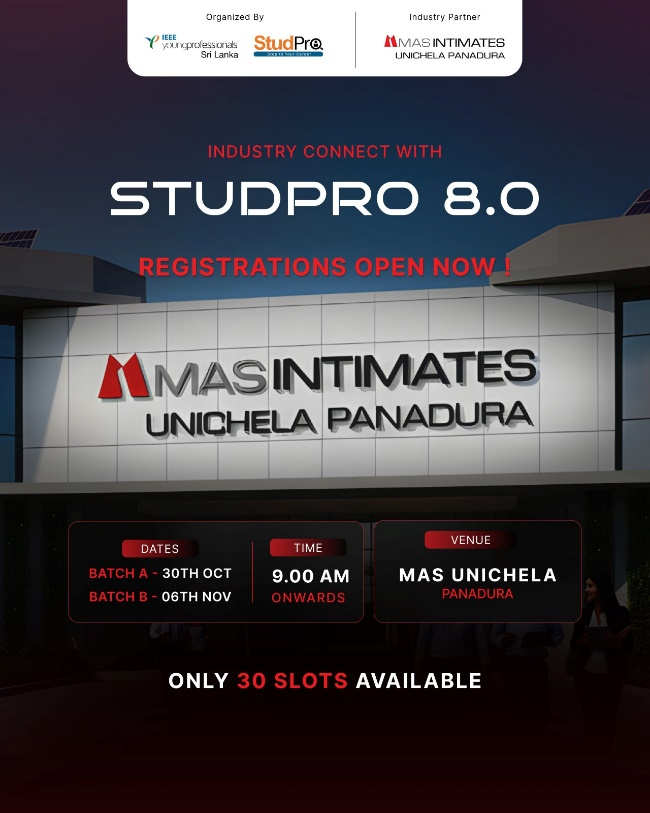 Studpro industry connect with MAS Holdings
