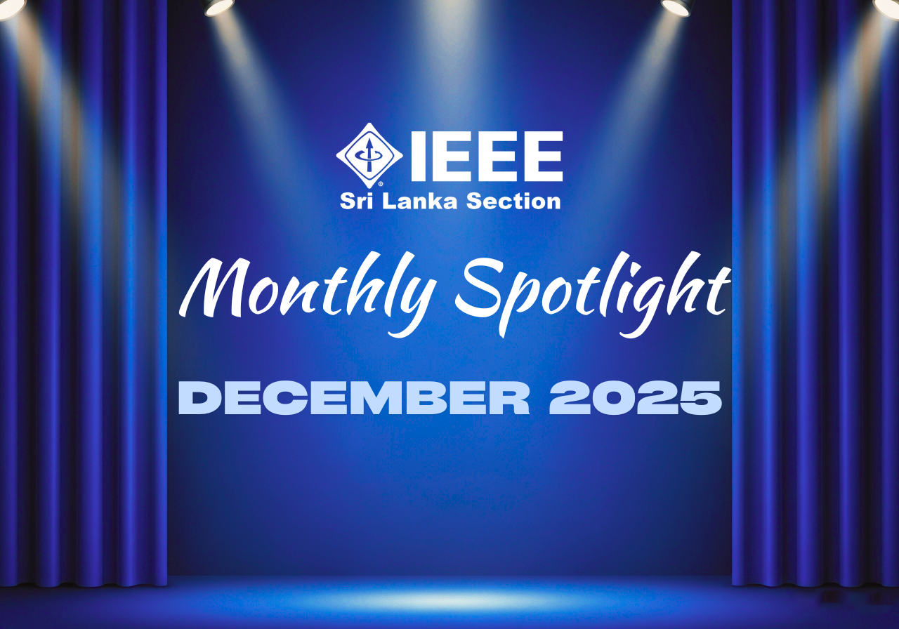 IEEE Sri Lanka Section July Spotlight Header